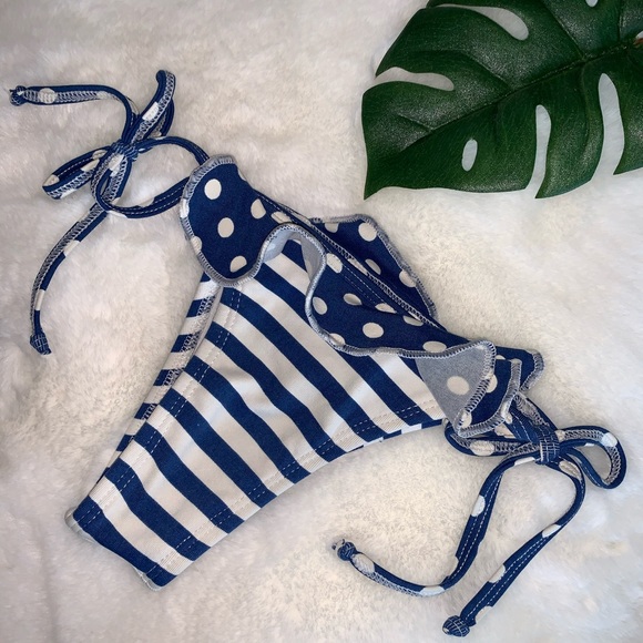 💙💙💙 Polka dot and striped Bikini 💙💙💙 - Picture 4 of 8